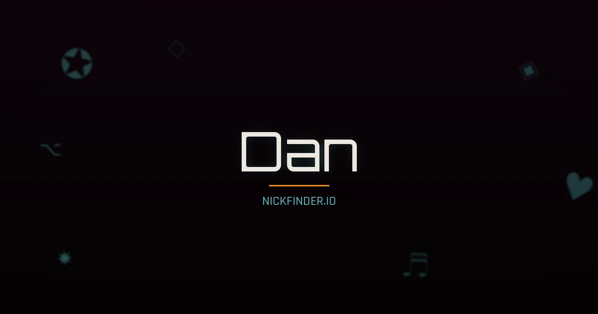 Dan name meaning Golden light — Chinese origin | NickFinder.io