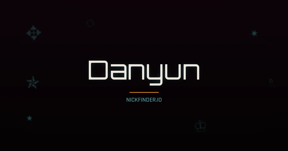 Danyun name meaning Bright future — Chinese origin | NickFinder.io
