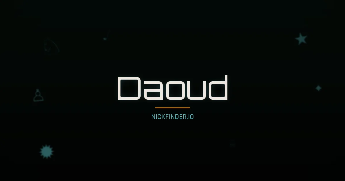 Daoud name meaning Generous — Arabic origin | NickFinder.io