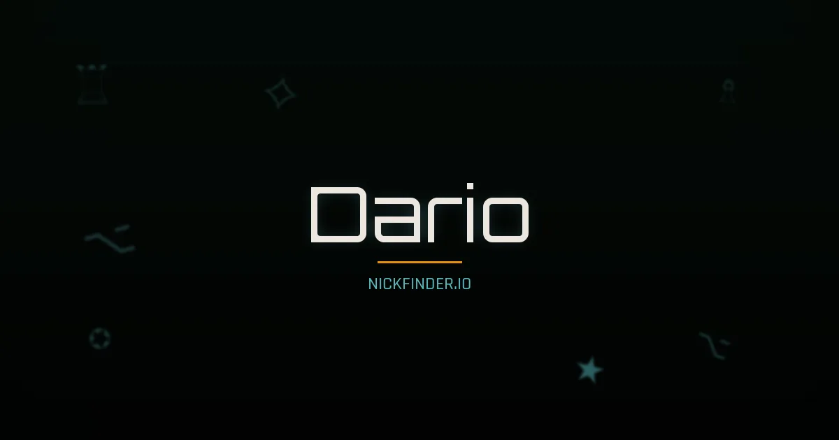 Dario name meaning Justo — Spanish / Italian / Portuguese origin | NickFinder.io