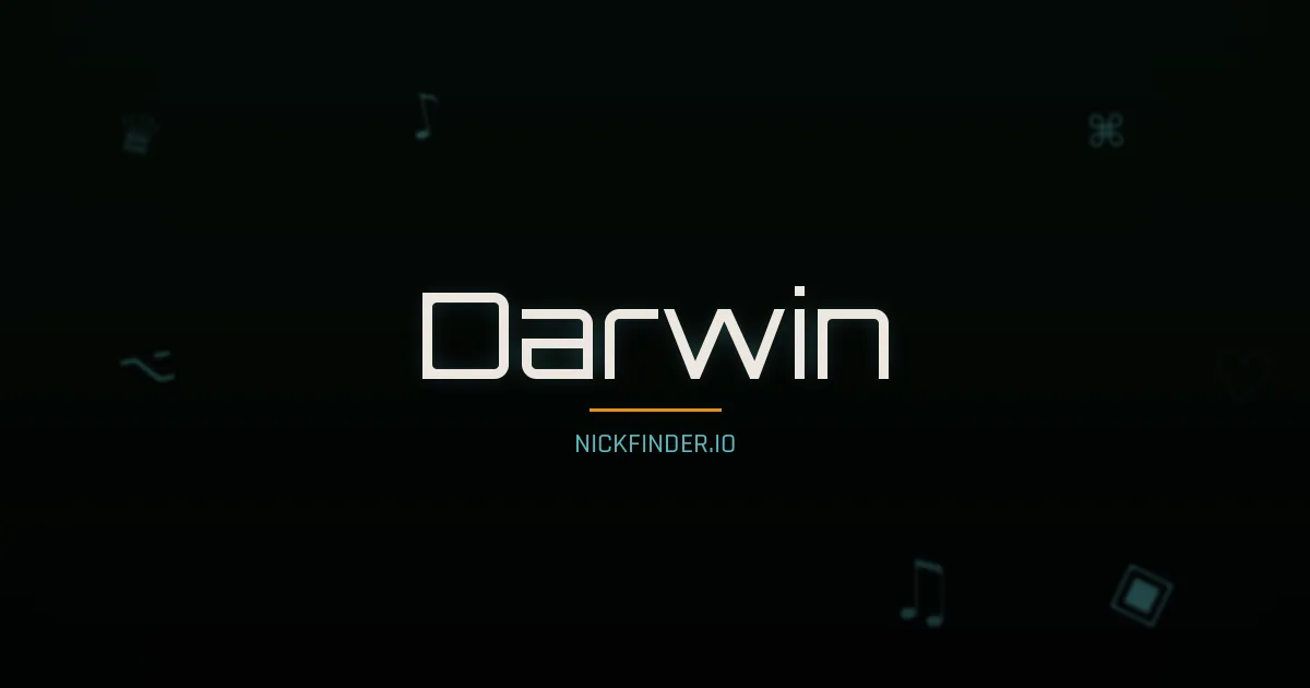 Darwin name meaning Light bearer — English origin | NickFinder.io