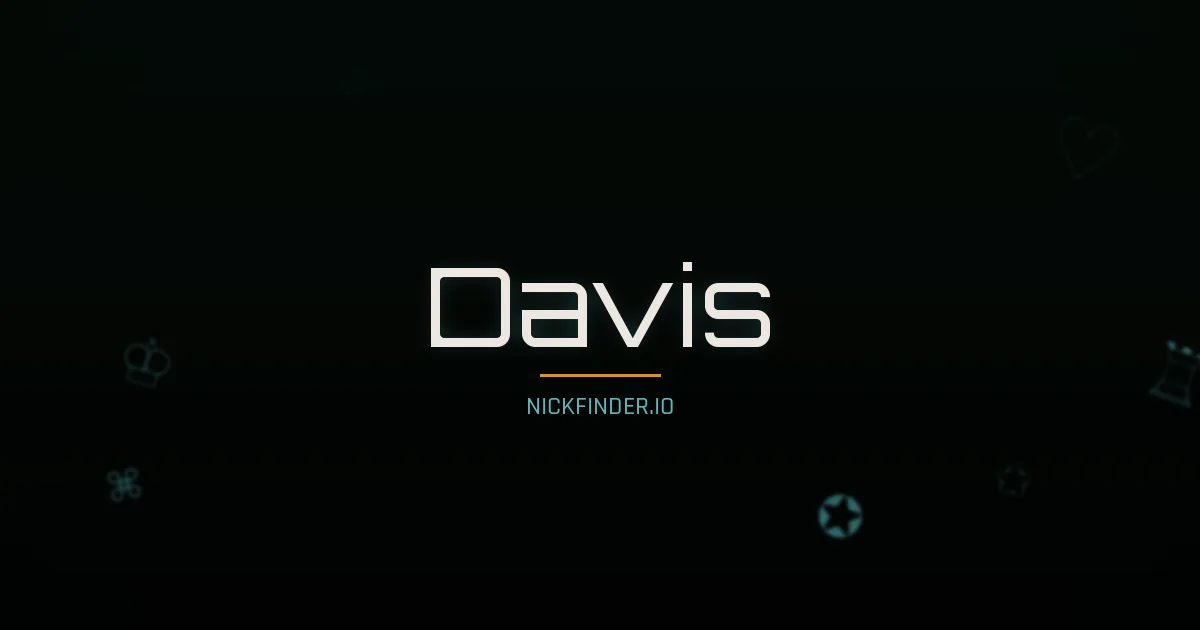 Davis name meaning Beloved — English origin | NickFinder.io