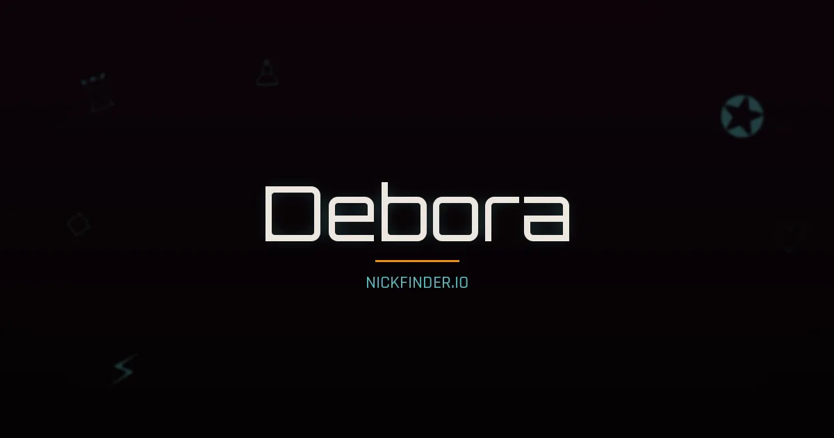 Debora name meaning Radiant — Italian origin | NickFinder.io
