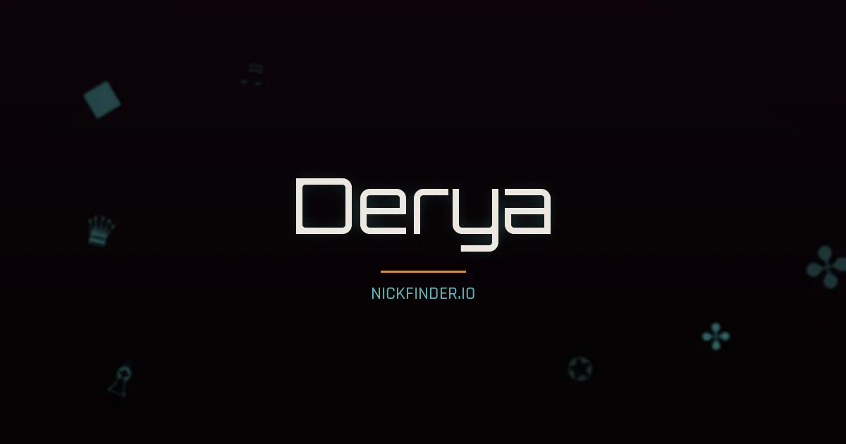 Derya name meaning Eternal — Turkish origin | NickFinder.io