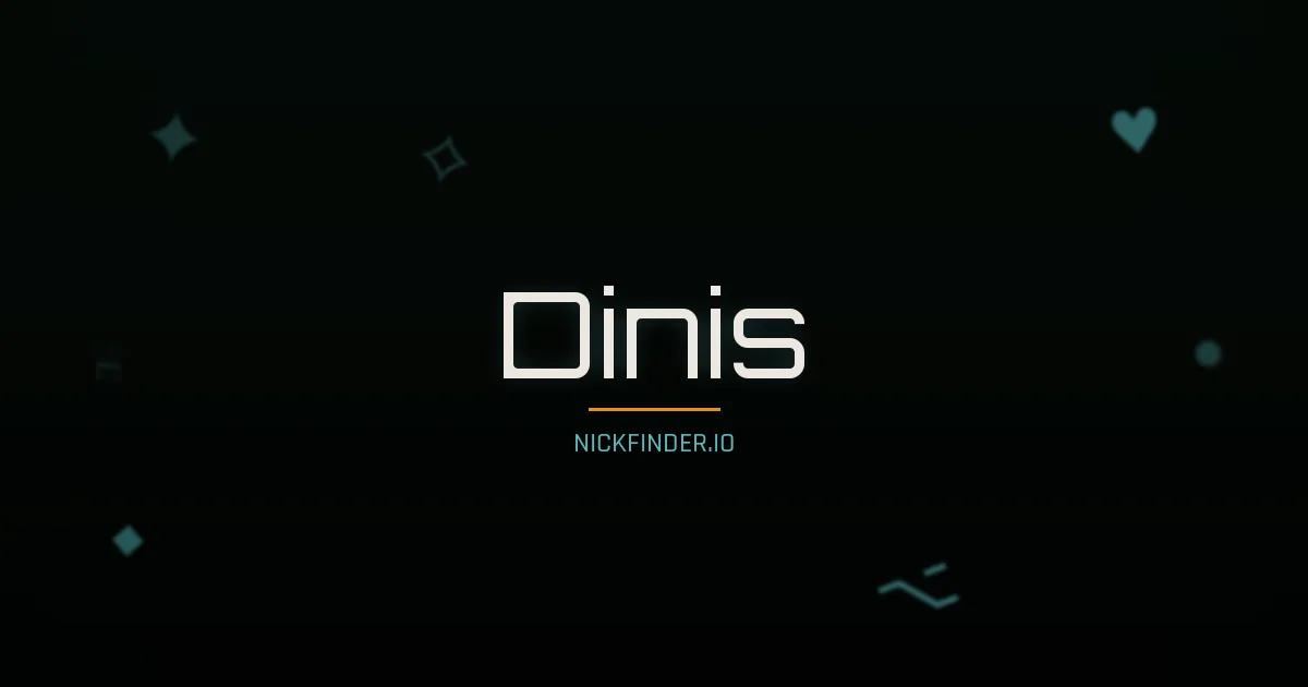 Dinis name meaning Joyful — Portuguese origin | NickFinder.io