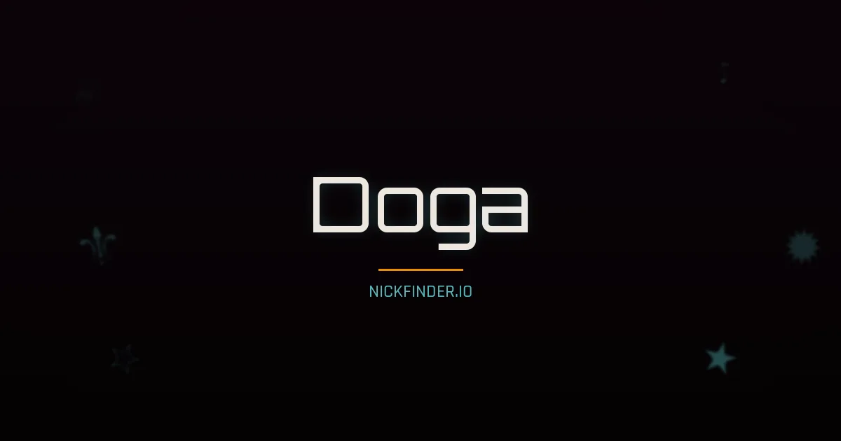 Doga name meaning Brave hero — Turkish origin | NickFinder.io