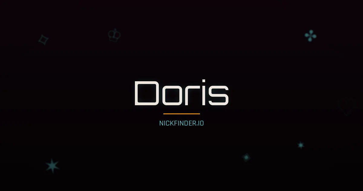Doris name meaning Bright fame — German origin | NickFinder.io