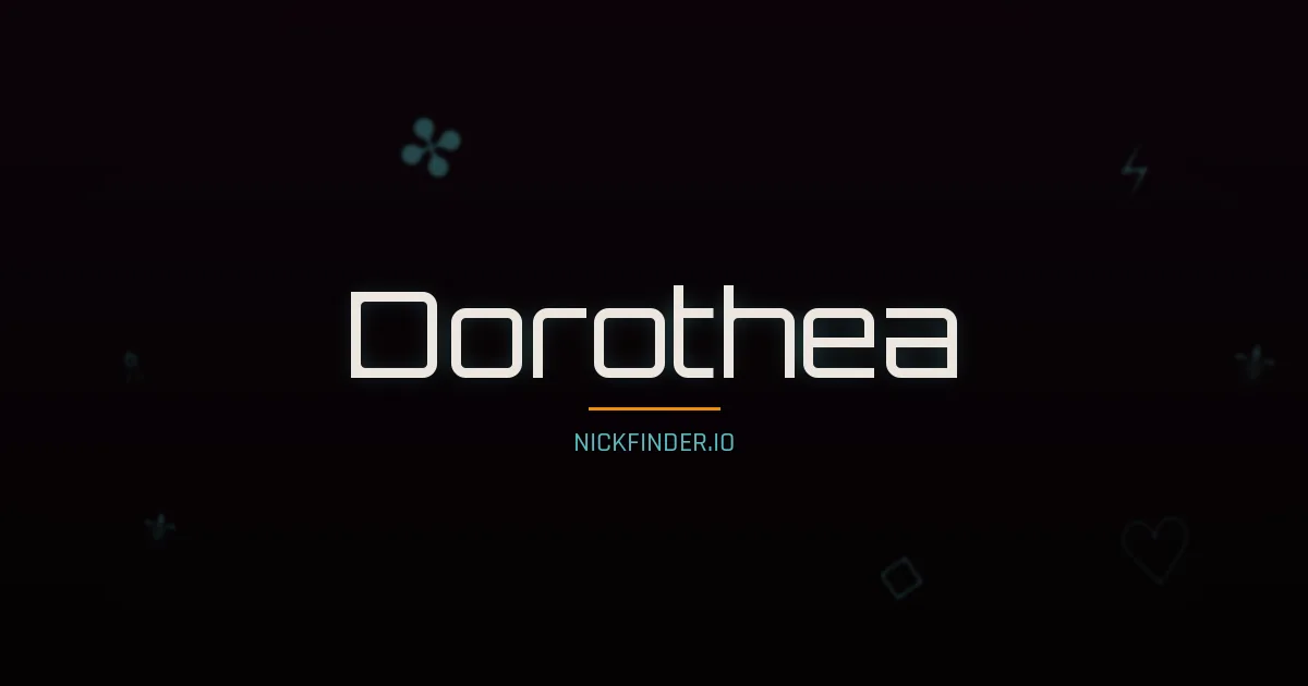Dorothea name meaning Prosperous — German origin | NickFinder.io