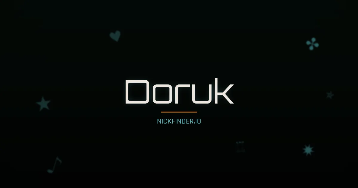 Doruk name meaning Faithful — Turkish origin | NickFinder.io