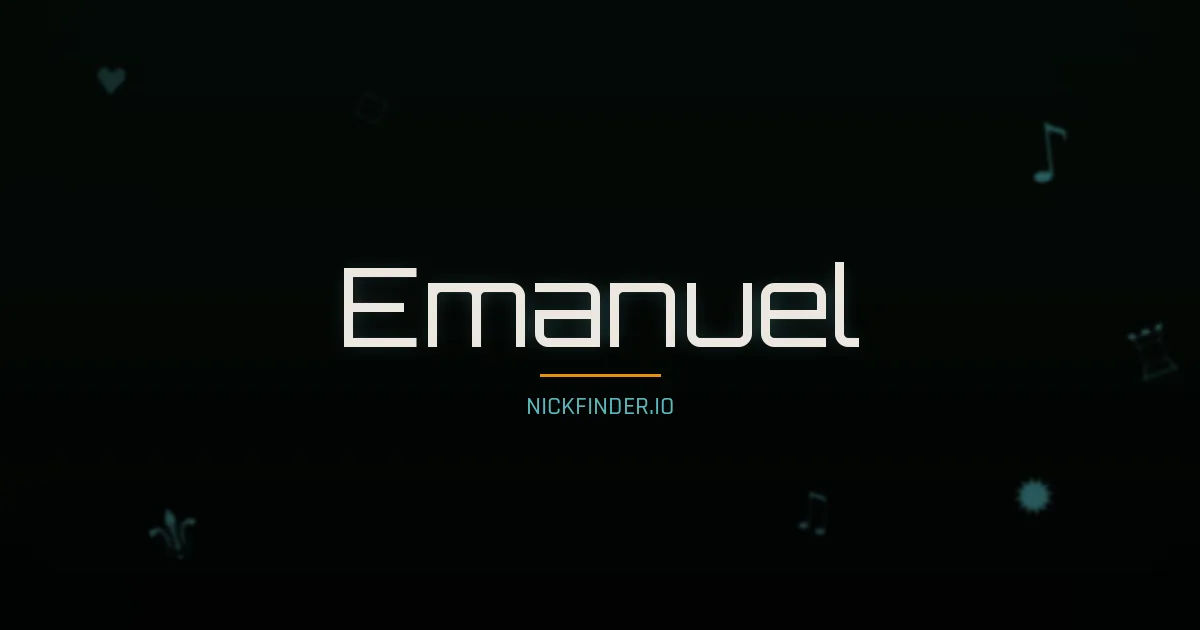 Emanuel name meaning God is with us — Portuguese origin | NickFinder.io