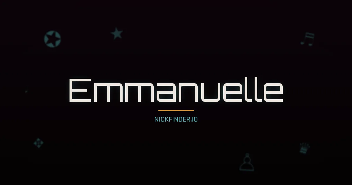 Emmanuelle name meaning God is with us — French origin | NickFinder.io
