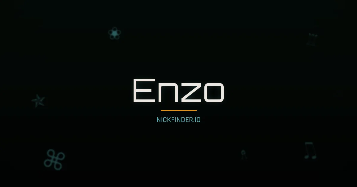 Enzo name meaning Bright star — Italian origin | NickFinder.io