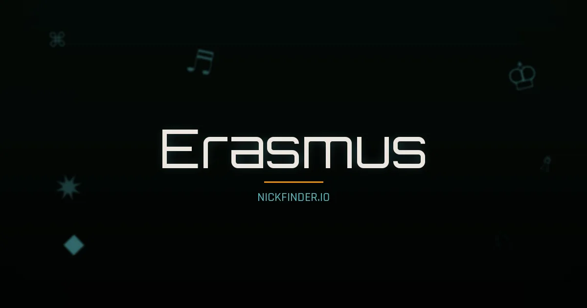 Erasmus name meaning Faithful — German origin | NickFinder.io