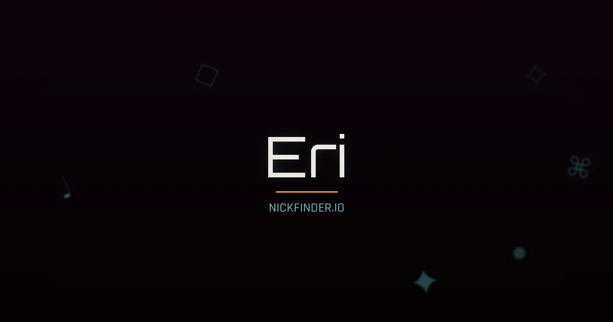 Eri name meaning Blessed, logic — Japanese origin | NickFinder.io