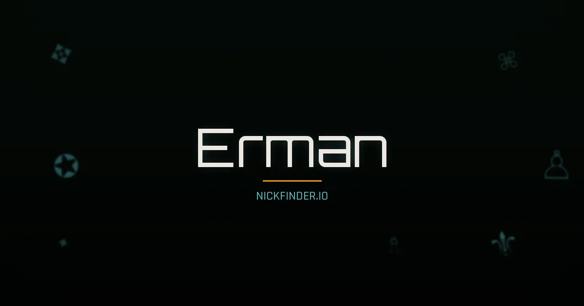 Erman name meaning Victorious — Turkish origin | NickFinder.io