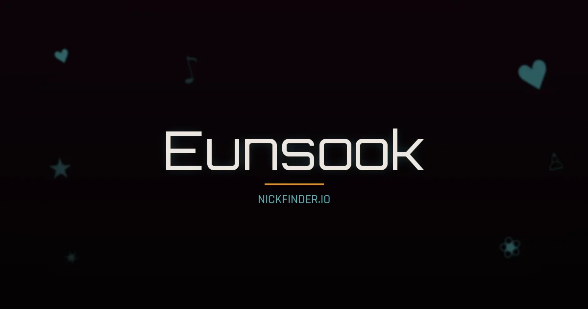 Eunsook name meaning Gentle heart — Korean origin | NickFinder.io