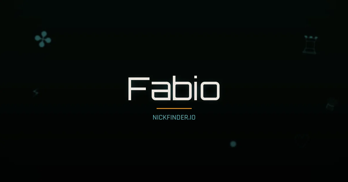Fabio name meaning Divine gift — Italian / Portuguese origin | NickFinder.io