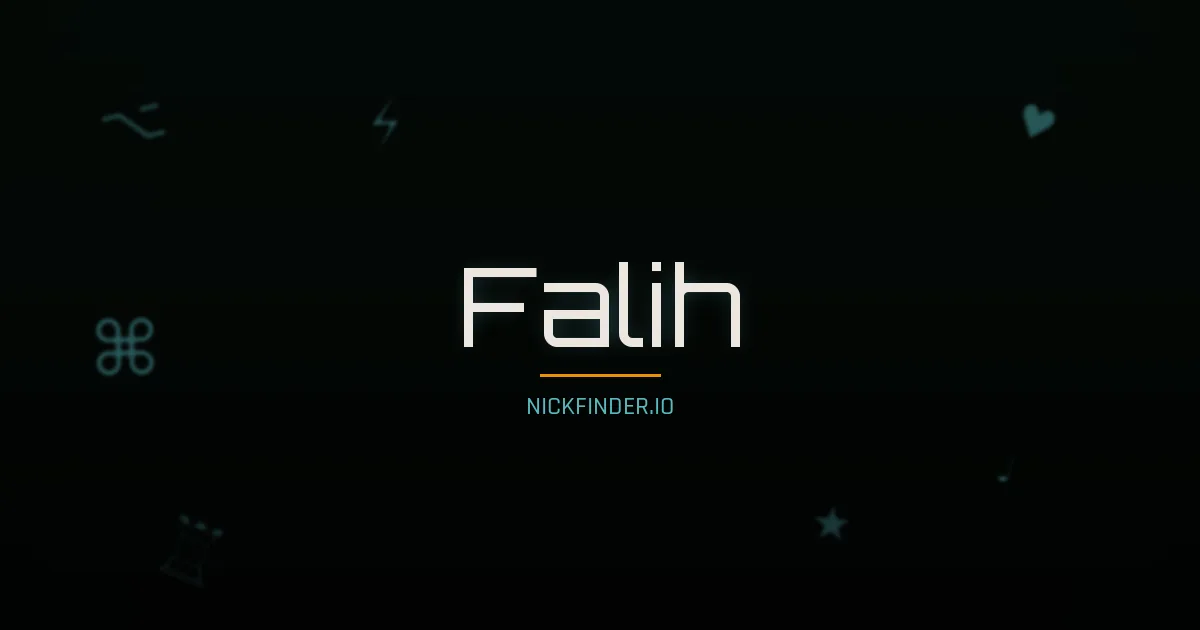 Falih name meaning Prosperous — Arabic origin | NickFinder.io