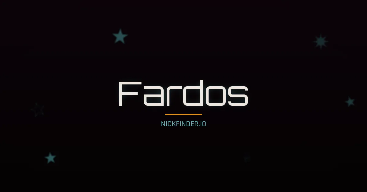 Fardos name meaning Prosperous — Arabic origin | NickFinder.io