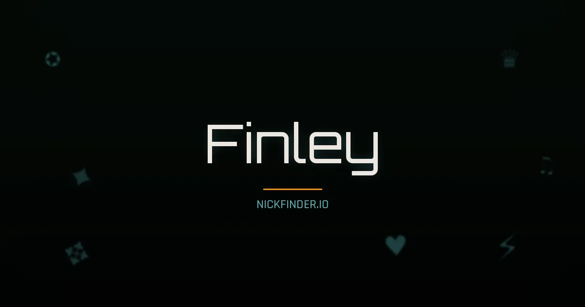 Finley name meaning Fair-haired hero — English origin | NickFinder.io