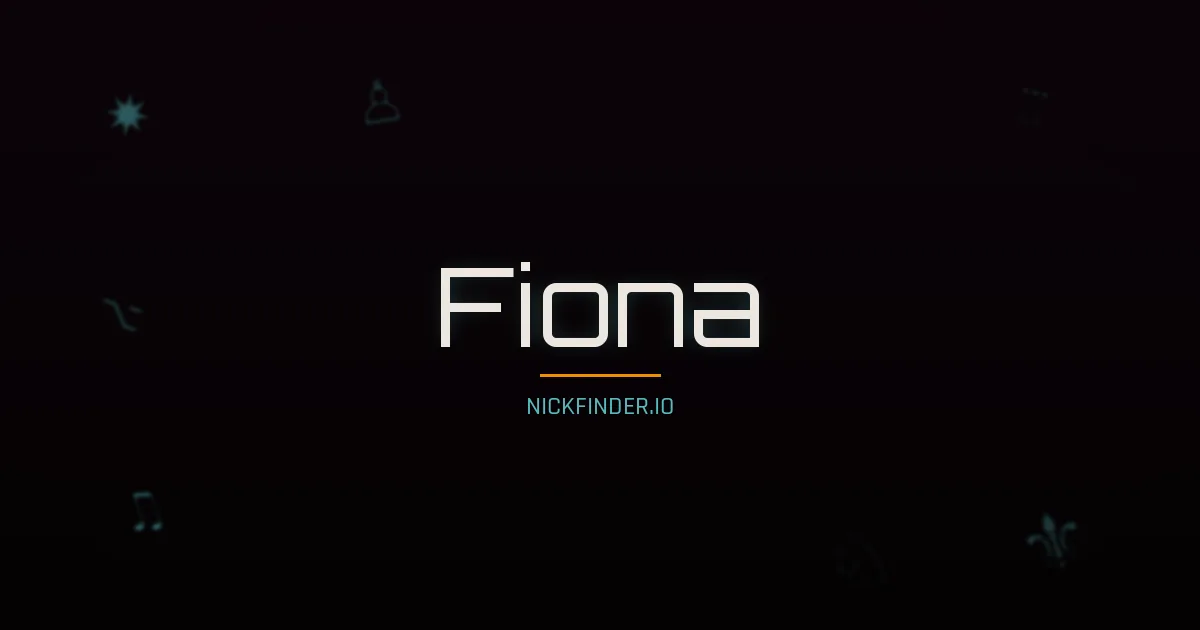 Fiona name meaning Brave warrior — English origin | NickFinder.io