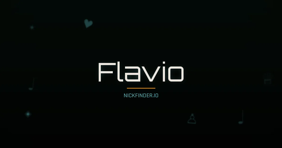 Flavio name meaning Eternal — Italian origin | NickFinder.io