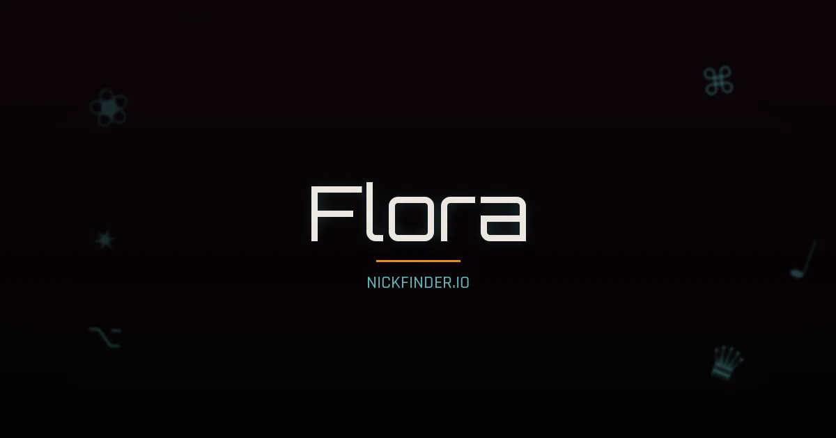Flora name meaning Gracious — English origin | NickFinder.io
