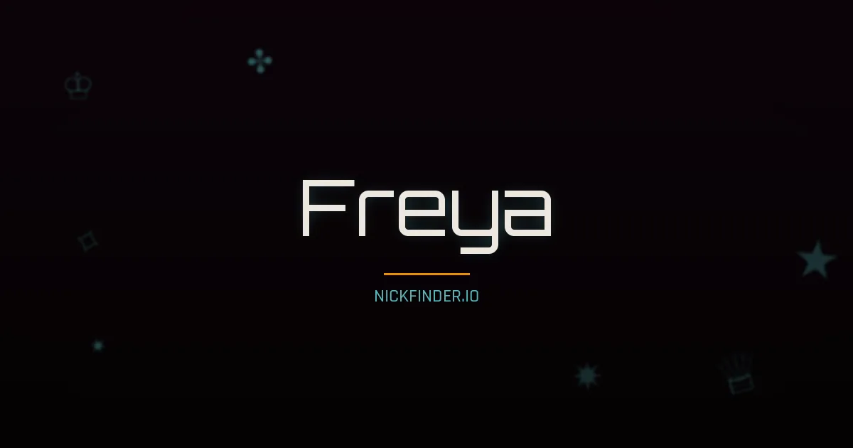 Freya name meaning Free spirit — English origin | NickFinder.io