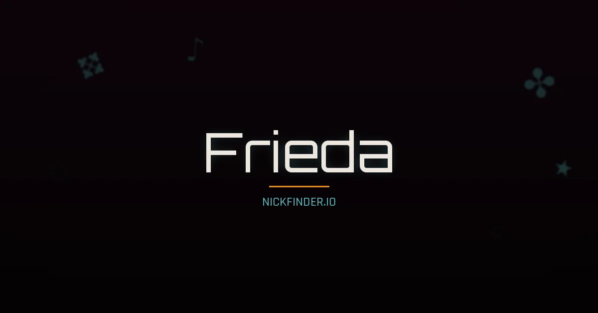 Frieda name meaning God's grace — German origin | NickFinder.io