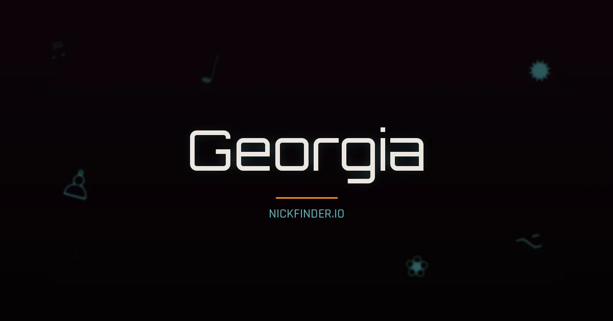 Georgia name meaning Joyful — English origin | NickFinder.io