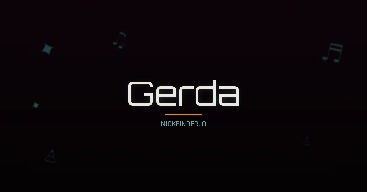 Gerda name meaning God's grace — German origin | NickFinder.io