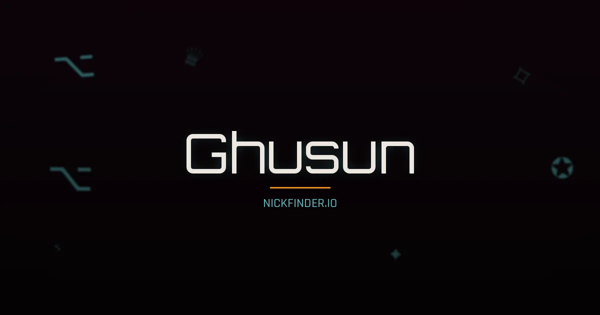 Ghusun name meaning Generous — Arabic origin | NickFinder.io