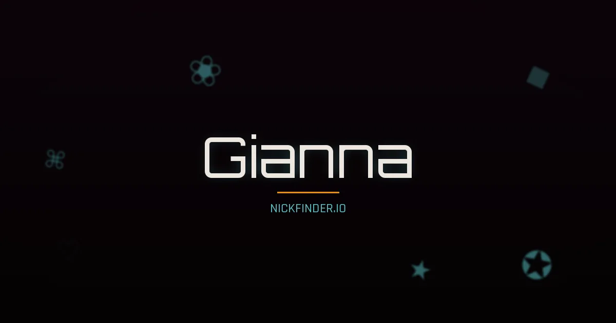 Gianna name meaning God is gracious — Italian origin | NickFinder.io
