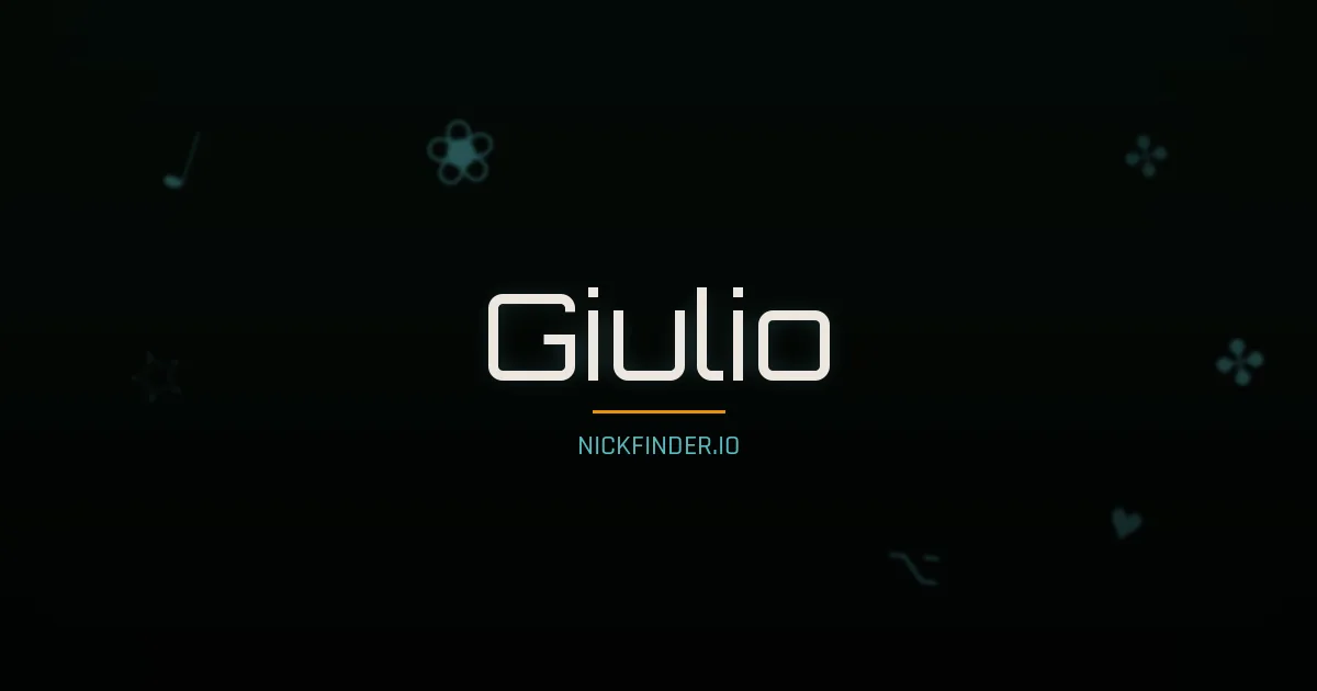 Giulio name meaning Divine gift — Italian origin | NickFinder.io