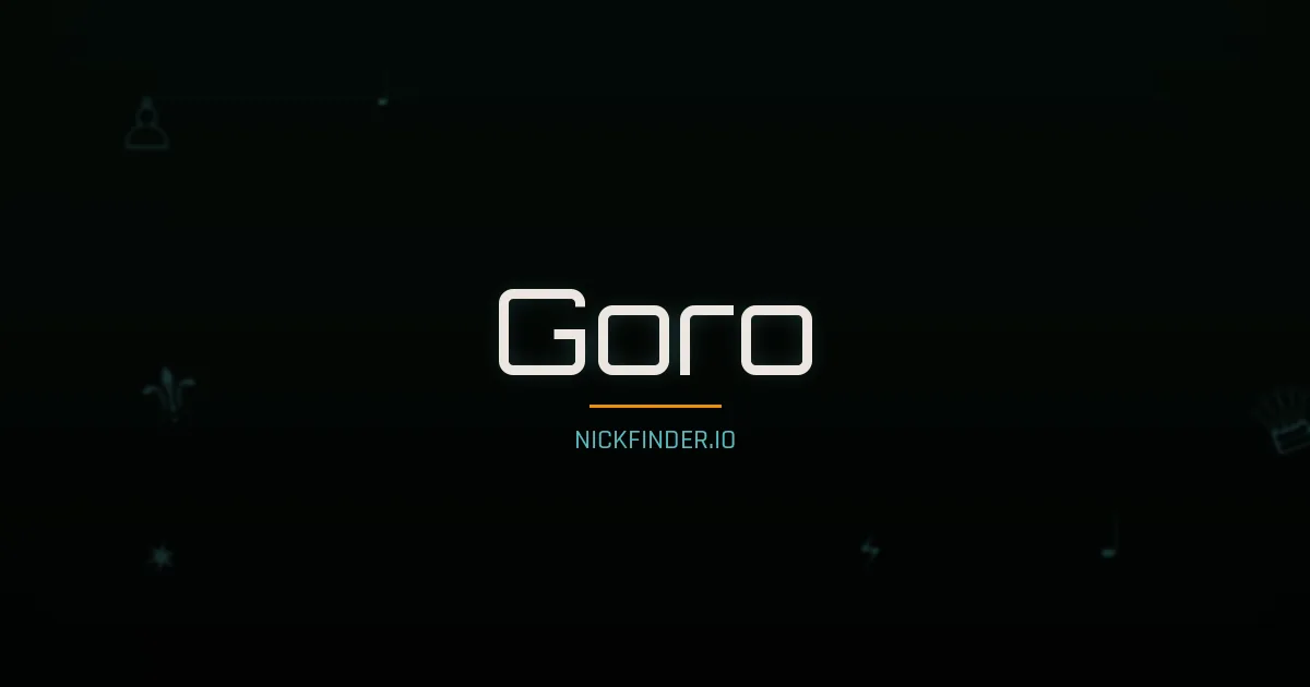 Goro name meaning Fifth son — Japanese origin | NickFinder.io
