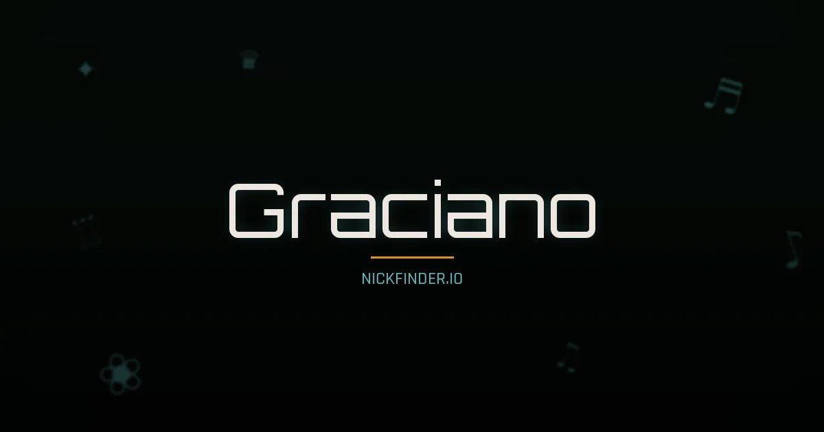 Graciano name meaning Eternal — Portuguese origin | NickFinder.io