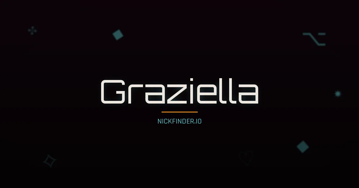 Graziella name meaning Divine gift — Italian origin | NickFinder.io