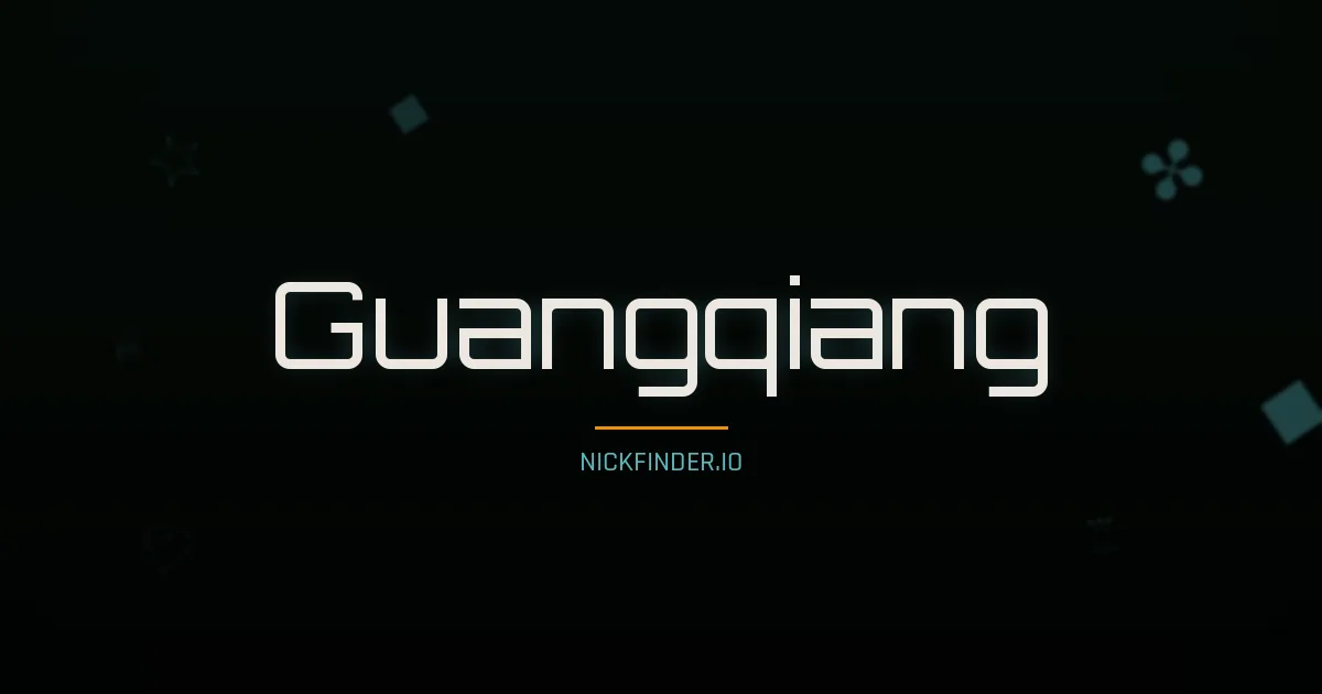 Guangqiang name meaning Brave heart — Chinese origin | NickFinder.io