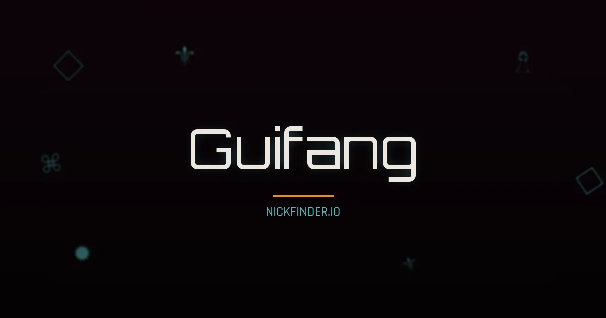 Guifang name meaning Swift wind — Chinese origin | NickFinder.io