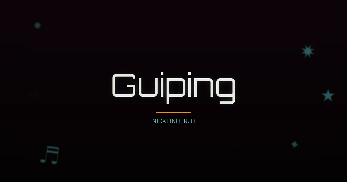 Guiping name meaning Brave heart — Chinese origin | NickFinder.io