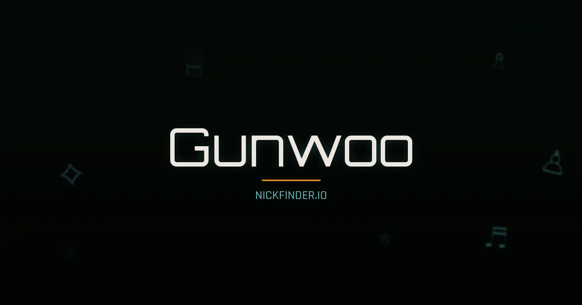 Gunwoo name meaning Gentle heart — Korean origin | NickFinder.io