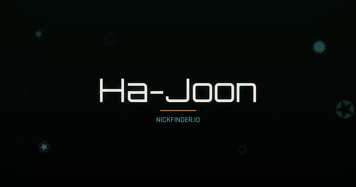 Ha-Joon name meaning Summer, talented — Korean origin | NickFinder.io