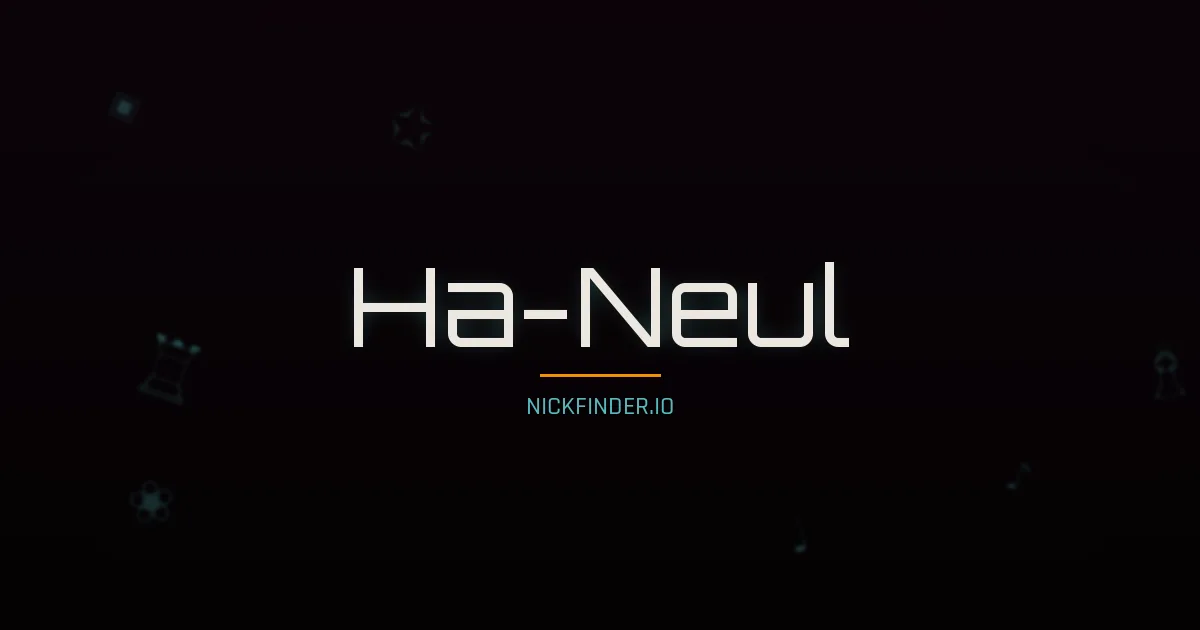 Ha-Neul name meaning Sky — Korean origin | NickFinder.io