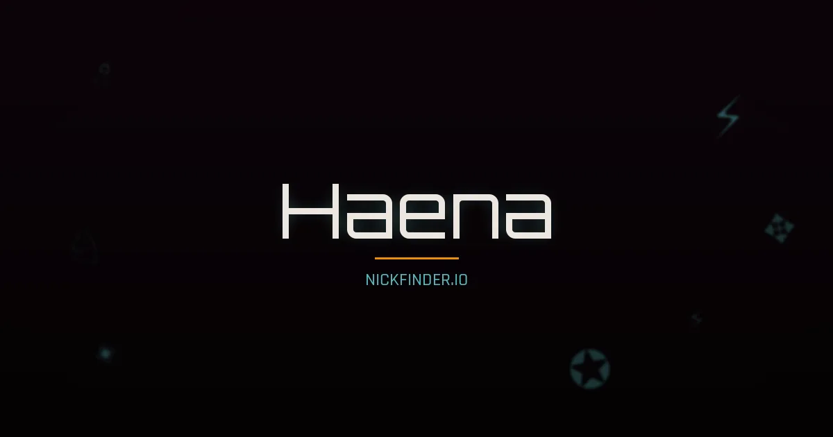 Haena name meaning Diligent — Korean origin | NickFinder.io