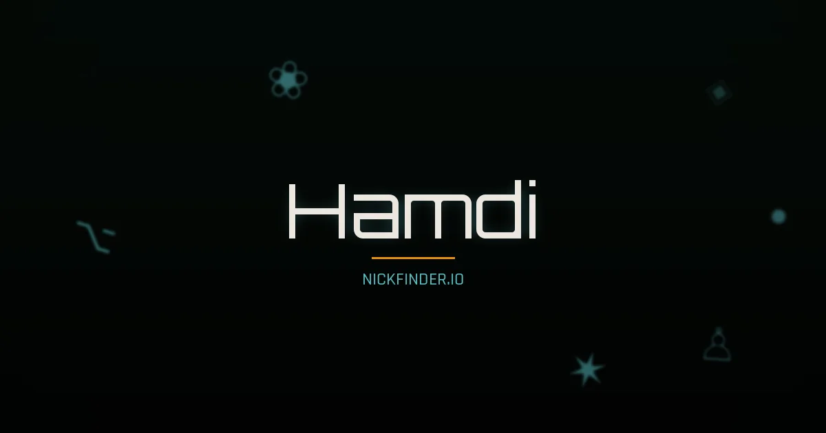 Hamdi name meaning Blessed — Arabic origin | NickFinder.io
