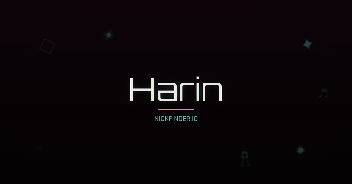 Harin name meaning Bright virtue — Korean origin | NickFinder.io