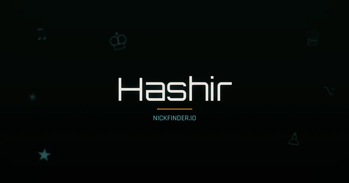 Hashir name meaning Prosperous — Arabic origin | NickFinder.io