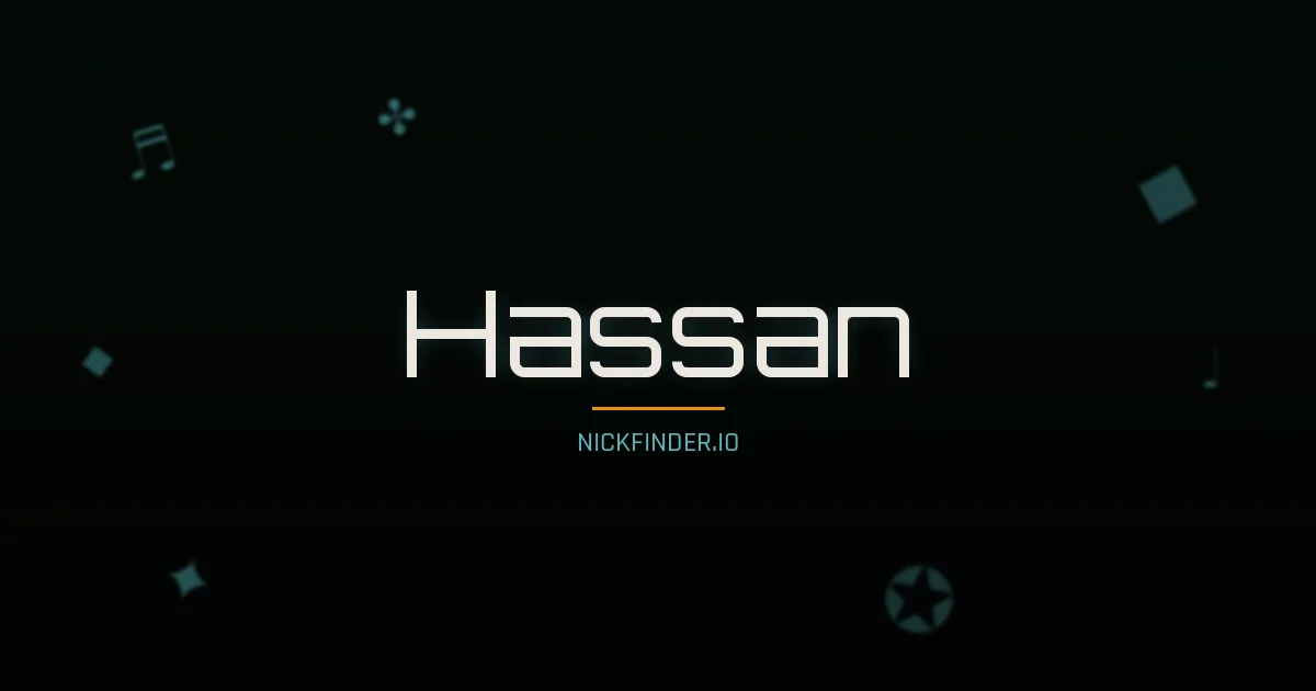 Hassan name meaning Radiant light — Arabic origin | NickFinder.io