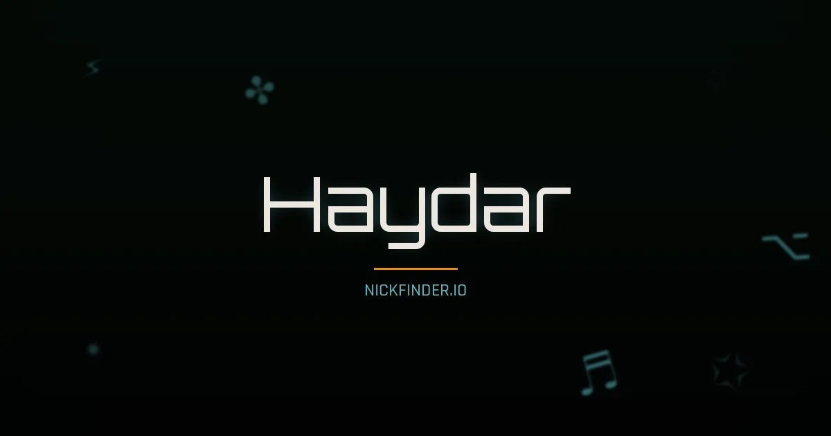 Haydar name meaning Divine — Arabic origin | NickFinder.io