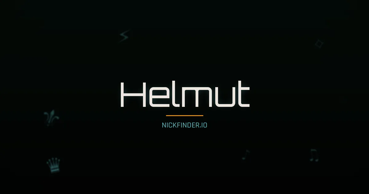 Helmut name meaning Peaceful ruler — German origin | NickFinder.io